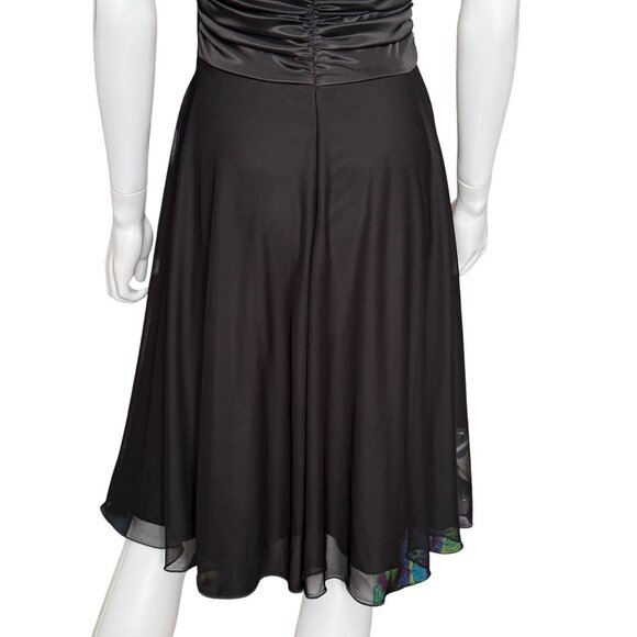 Xoxo Black Halter Cocktail Dress W/ Rhinestone Detail Medium - Picture 6 of 9